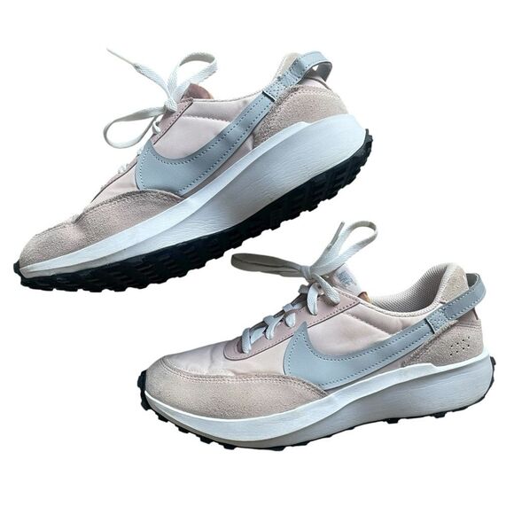 Nike Waffle Debut Sneaker Shoes Pink Gray Women’s Size 9 Athletic Casual - Picture 1 of 5
